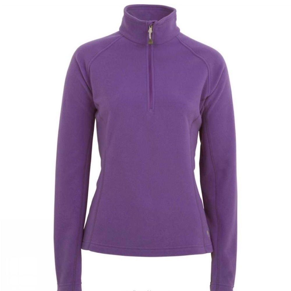 MOUNTAIN HARDWEAR | micro-fleece quarter zip pullover jacket in Violet, size XS